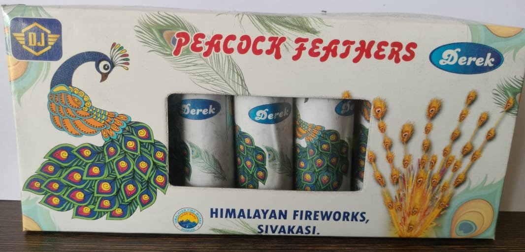 Mini Peacock Feathers Fountain (1Box 5 pcs)
